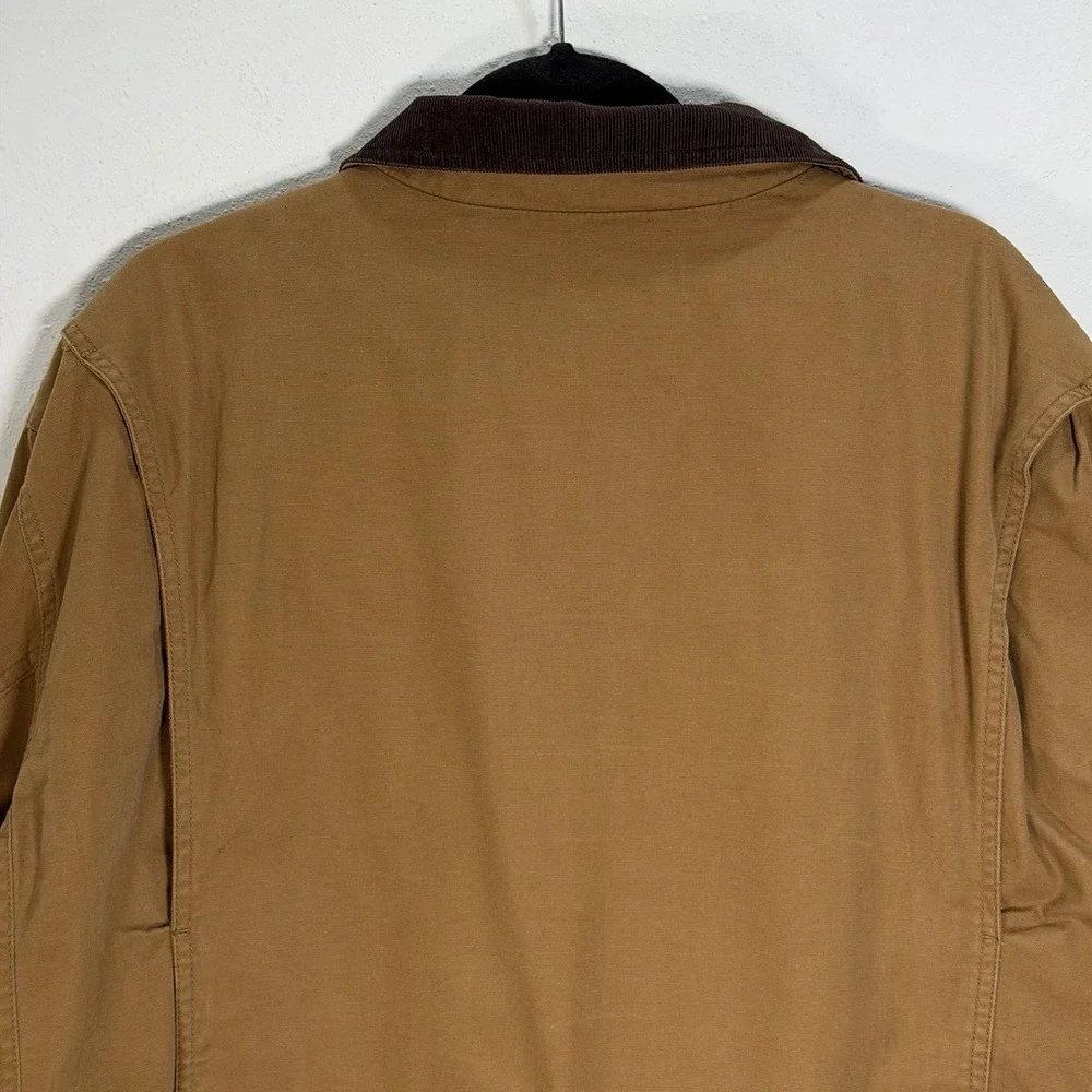 Orvis Barn Chore Jacket Mens Sz XXL Flannel Lined Cotton Canvas Ranch Utility
